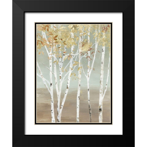 Golden Birch Black Modern Wood Framed Art Print with Double Matting by Pearce, Allison