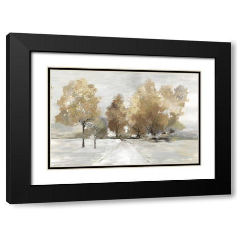Trail Under the Trees Black Modern Wood Framed Art Print with Double Matting by Pearce, Allison