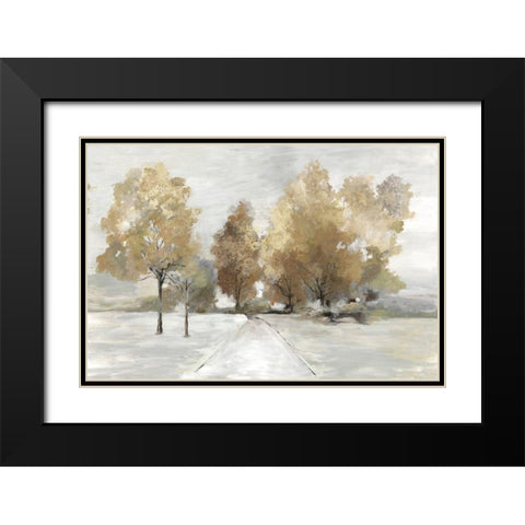 Trail Under the Trees Black Modern Wood Framed Art Print with Double Matting by Pearce, Allison