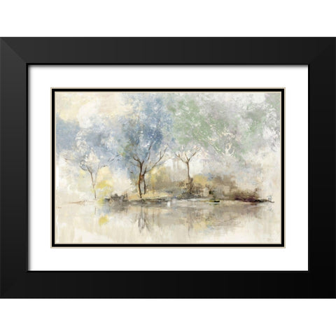 Pale Meadow  Black Modern Wood Framed Art Print with Double Matting by Pearce, Allison
