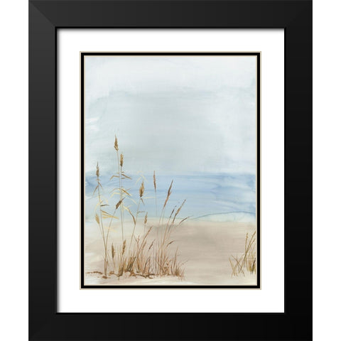 Soft Beach Grass II Black Modern Wood Framed Art Print with Double Matting by Pearce, Allison