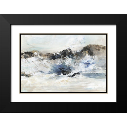 Rush of Nature I  Black Modern Wood Framed Art Print with Double Matting by Pearce, Allison