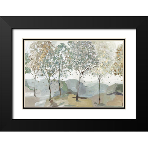 Breezy Landscape I  Black Modern Wood Framed Art Print with Double Matting by Pearce, Allison