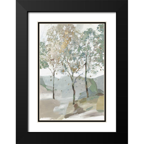 Breezy Landscape II Black Modern Wood Framed Art Print with Double Matting by Pearce, Allison