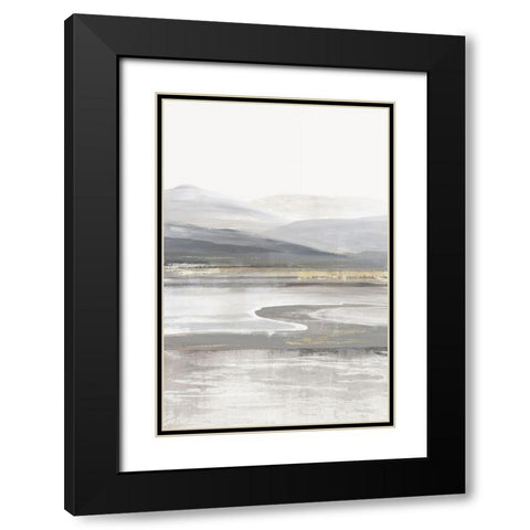 Grey Mountain I  Black Modern Wood Framed Art Print with Double Matting by Pearce, Allison