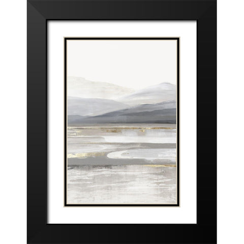 Grey Mountain II Black Modern Wood Framed Art Print with Double Matting by Pearce, Allison