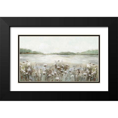 Secret Lake I  Black Modern Wood Framed Art Print with Double Matting by Pearce, Allison
