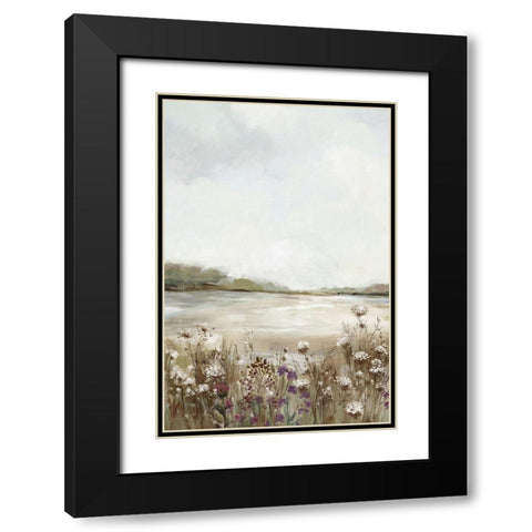 Secret Lake II Black Modern Wood Framed Art Print with Double Matting by Pearce, Allison
