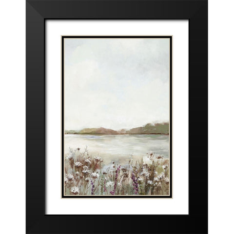 Secret Lake III Black Modern Wood Framed Art Print with Double Matting by Pearce, Allison