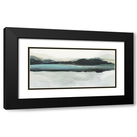 Blue View  Black Modern Wood Framed Art Print with Double Matting by Pearce, Allison