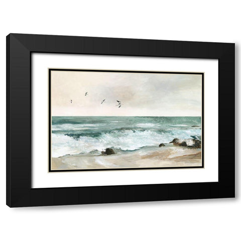 Graceful Sea  Black Modern Wood Framed Art Print with Double Matting by Pearce, Allison