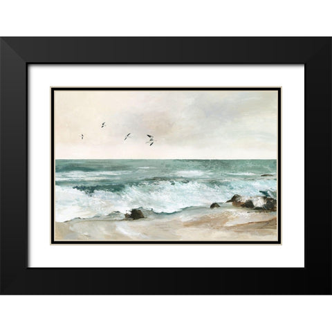 Graceful Sea  Black Modern Wood Framed Art Print with Double Matting by Pearce, Allison