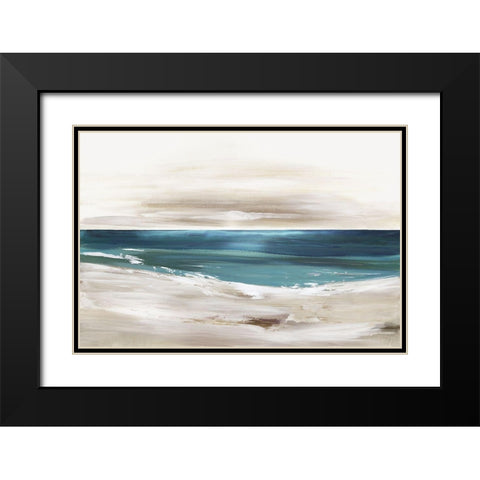 Rush of Sea  Black Modern Wood Framed Art Print with Double Matting by Pearce, Allison