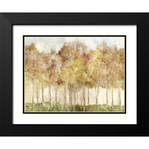Yellow Forest  Black Modern Wood Framed Art Print with Double Matting by Pearce, Allison