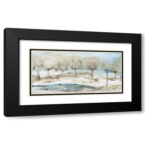 Serene Air  Black Modern Wood Framed Art Print with Double Matting by Pearce, Allison