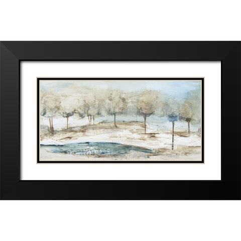Serene Air  Black Modern Wood Framed Art Print with Double Matting by Pearce, Allison