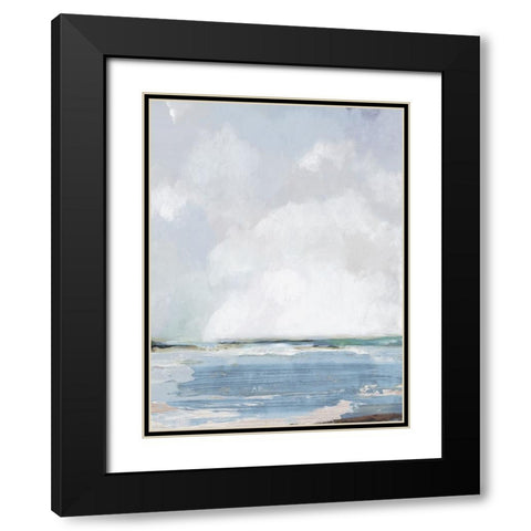 Modern Beach Black Modern Wood Framed Art Print with Double Matting by Pearce, Allison