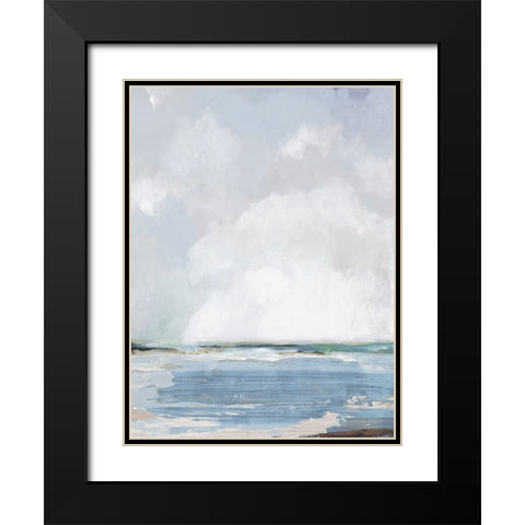 Modern Beach Black Modern Wood Framed Art Print with Double Matting by Pearce, Allison
