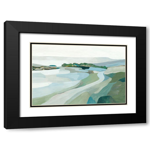 Modern Landscape Black Modern Wood Framed Art Print with Double Matting by Pearce, Allison