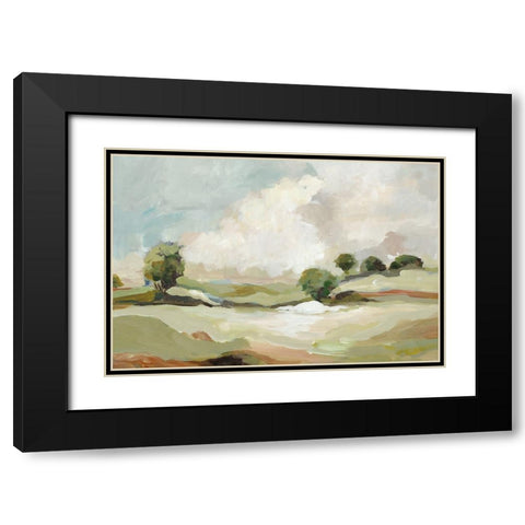 Pastoral Land Black Modern Wood Framed Art Print with Double Matting by Pearce, Allison