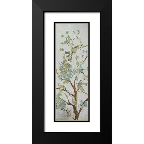 BLOOM II Black Modern Wood Framed Art Print with Double Matting by PI Galerie
