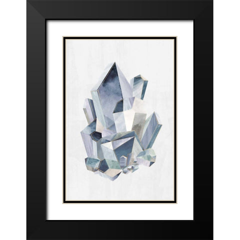 Crystal Pyramid Black Modern Wood Framed Art Print with Double Matting by PI Studio