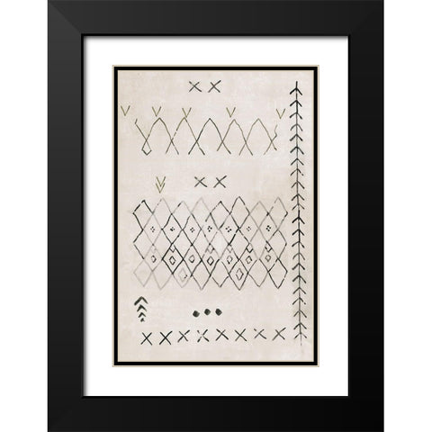 Moroccan Touch I  Black Modern Wood Framed Art Print with Double Matting by PI Studio