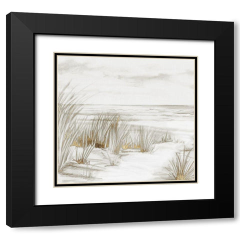 Missing Summer Black Modern Wood Framed Art Print with Double Matting by PI Studio