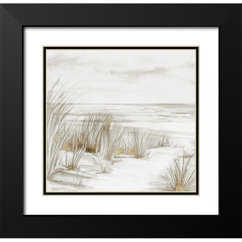 Missing Summer Black Modern Wood Framed Art Print with Double Matting by PI Studio