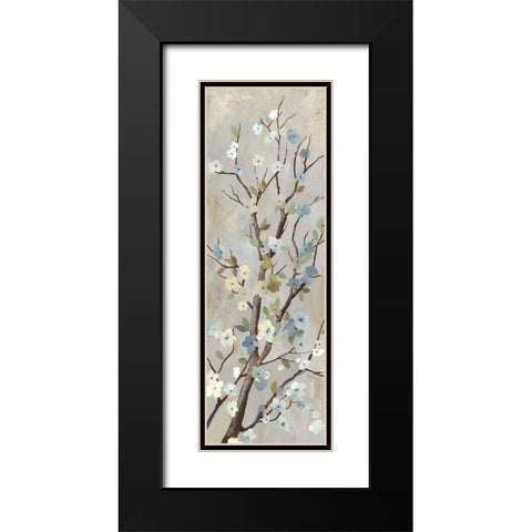 Blossom II Black Modern Wood Framed Art Print with Double Matting by PI Studio