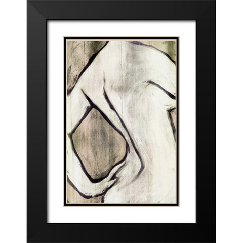 Nude Sepia I Black Modern Wood Framed Art Print with Double Matting by PI Studio