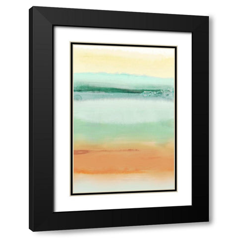 Drawn Out Black Modern Wood Framed Art Print with Double Matting by PI Studio