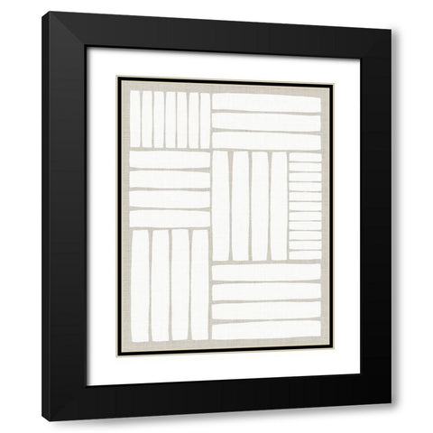 Free Rhythm Black Modern Wood Framed Art Print with Double Matting by PI Studio