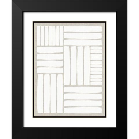 Free Rhythm Black Modern Wood Framed Art Print with Double Matting by PI Studio