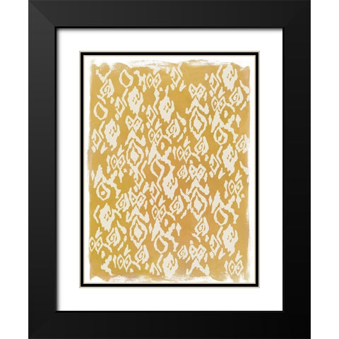 Eclat Pattern  Black Modern Wood Framed Art Print with Double Matting by PI Studio