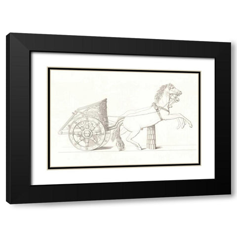 Chariot Vol. IV Black Modern Wood Framed Art Print with Double Matting by PI Collection