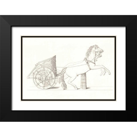 Chariot Vol. IV Black Modern Wood Framed Art Print with Double Matting by PI Collection