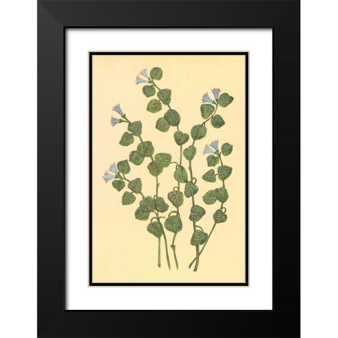 Patridge Berry Black Modern Wood Framed Art Print with Double Matting by PI Collection