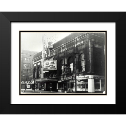 Famous Players Black Modern Wood Framed Art Print with Double Matting by PI Collection