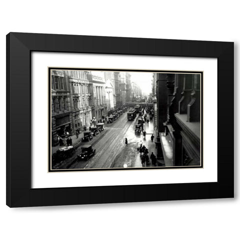 King and John Black Modern Wood Framed Art Print with Double Matting by PI Collection