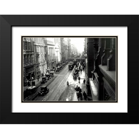 King and John Black Modern Wood Framed Art Print with Double Matting by PI Collection