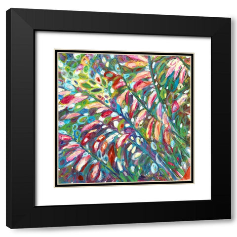 Colorful Bluebells Black Modern Wood Framed Art Print with Double Matting by Kelly, Rea