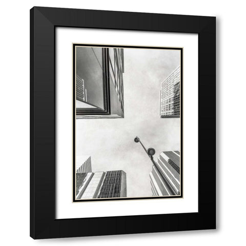 Arc I Black Modern Wood Framed Art Print with Double Matting by Cotter, Rick