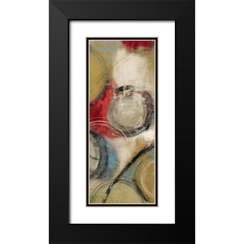 Elemental Circles II- Mini Black Modern Wood Framed Art Print with Double Matting by Reeves, Tom