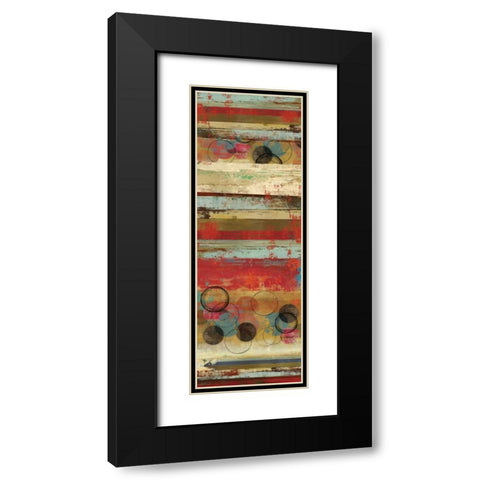 Palette I - Mini Black Modern Wood Framed Art Print with Double Matting by Reeves, Tom