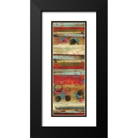 Palette I - Mini Black Modern Wood Framed Art Print with Double Matting by Reeves, Tom