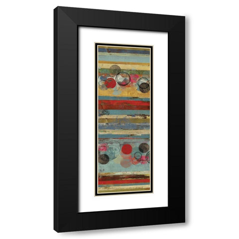 Palette II - Mini Black Modern Wood Framed Art Print with Double Matting by Reeves, Tom