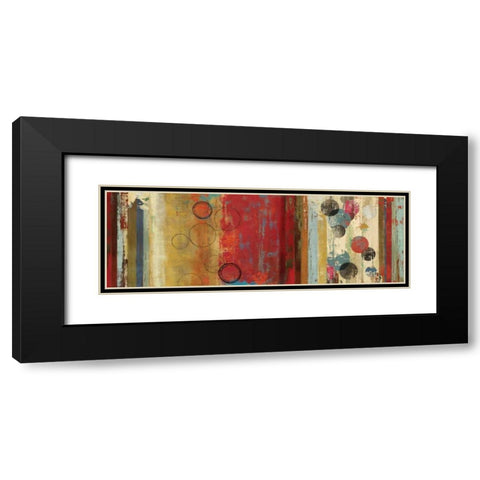 Field of Red Abstract  Black Modern Wood Framed Art Print with Double Matting by Reeves, Tom
