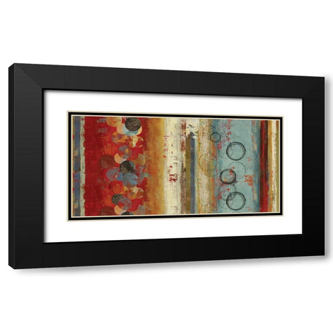 Field of Blue - Oversize Black Modern Wood Framed Art Print with Double Matting by Reeves, Tom