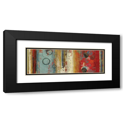 Field of Blue Abstract - create Black Modern Wood Framed Art Print with Double Matting by Reeves, Tom